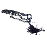 INDIA MADE Natural Cat'S Eye Gemstone Mala-B08WRS8P1X