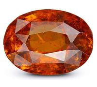 INDIA MADE Natural Certified Gomed Gemstone 5.25 Ratti To 6.25 Ratti Natural Certified Hessonite/Garnet/Unheated Untreated Gomed Loose Gemstone For Men And Women by Lab - Certified-B09LJ38W2Y