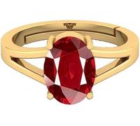 INDIA MADE Natural Certified Ruby Ring Certified Natural Certified Unheated Mani Gemstone Burma-B0DQLFPLJS Silver Artificial Sapphire