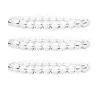 INDIA MADE Natural easing Crystals Clear Quartz Bracelets 8Mm Aaa Grade (Pack Of 3)-B09W197NBN