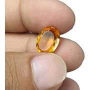 INDIA MADE Natural High Grade Citrine/Sunela 7.25 Ratti - 6.6 To 7.4 Carat Sunela Certified Gemstone-B07MNX3VZW