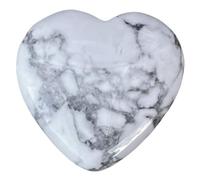INDIA MADE Natural Howlite Heart For Reiki And Chakra easing-B0B97K2F9B