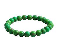 INDIA MADE Natural Imperial Jasper Bracelet, 8 Mm Round Cut Crystal Beads Loose Gemstone, Reiki easing Bracelet For Women & Men-B0C3WRGH1X
