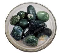 INDIA MADE Natural Moss Agate Tumble Polished 400Gm Crystal 15-25Mm Stone Gemstone For Reiki easing Energy Stones Aura Cleaning For Money Chakras Balancing Pebble Vastu & Meditation-B0BG8NNG6M