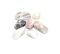 INDIA MADE Natural Multi Moonstone Tumbled Set Of 7 Stone Chakra & Reiki easing Manifestation Stone Meditation Crystal Pocket Stone-B07C7G88ZP