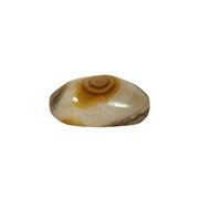 INDIA MADE Natural Nazar Malocchio Tibetan 2 Eye Dzi Bead Lumik Semi Precious Gemstone 15.0Ct-B08SJW8PMD, Silver, Created Sapphire