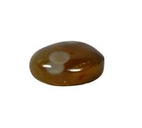 INDIA MADE Natural Nazar Tibetan Evil Eye 2 Eye Dzi Bead Lumik Semi Precious Gemstone 25.2Ct-B08SK26GCR, Silver, Synthetic Sapphire, Silver, Created Sapphire