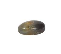 INDIA MADE Natural Nazar Tibetan Evil Eye 3 Eyes Dzi Bead Lumik Semi Precious Gemstone 15.9ct B08SK19CH3, Silver, Synthetic Sapphire, Silver, Created Sapphire