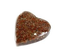INDIA MADE Natural Red Jasper Stone Heart For Reiki easing And Crystal Vastu easing Stone For Men, Women-B091ZDHNSB