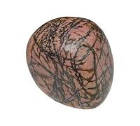 INDIA MADE Natural Rhodonite easing Crystal Tumble Stone (30 To 40 Gram Pack Of 1 Stone)-B08W3872WG