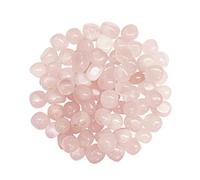 INDIA MADE Natural Rose Quartz Tumbled Stone Crystal Tumble Stone Crystals Gemstones Tumbled Pebble Stones For Reiki easing - Value Pack Of 2-B0CLJXGN5W