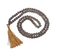 INDIA MADE Natural Smoky Quartz Mala Crystal Stone | Natural Smoky Quartz Mala Isperses Fear, Lifts Negativity-B09RV8SW1S