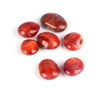INDIA MADE Natural Stone - easing Crystal For Energy, Courage & Creativity - Perfect For Meditation, Enhance Motivation Red Carnelian Tumble 2 Piece-B0DJKCXH52