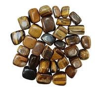 INDIA MADE Natural Tiger Eye Tumbled Stone Crystal Tumble Stone Crystals Gemstones Tumbled Pebble Stones For Reiki easing - Value Pack Of 2-B0CLJW16WJ