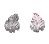 INDIA MADE Natural Untreated Designer Brand Hand Carved Natural Grey Color Onyx Leaf Shape 4.40 Cts Elegant, by Sukra Gem Impex.-B07N3VJW7P