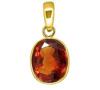 INDIA MADE Original Certified 12.25 Ratti 11.50 Carat Natural Gomed/Granet/Hessonite Stone Pendant/Locket For Women'S And Men'S-B0CST13D4P