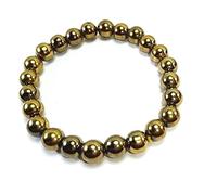 INDIA MADE Original certified pyrite stone bracelet 12mm Vaastu Expert beads, healing/vastu/gifts, attracts enterprise energy wealth, pyrite-32860, silver, sapphire created,