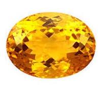 INDIA MADE Original Citrine Topaz (11.37Ct / 12.50Rt)+Free 1Pc 5 Mukhi Rudraksha (Copper Binding)-B07PB14B9Q