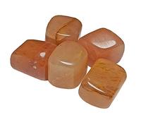 INDIA MADE Red Aventurine Natural Red Polished Tumble Stone (Pack Of 5 Pc)-B09CYY92MF