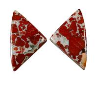 INDIA MADE Red Rainbow Jasper Natural Gemstone Fancy Pair Loose 13.9Cts Kw39-B0831N8MFW