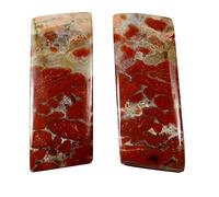 INDIA MADE Red Rainbow Jasper Natural Gemstone Fancy Pair Loose 15.65Cts Kw35-B0831M118Y