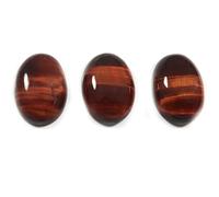 INDIA MADE Red Tiger Eye Natural Gemstone 13X18 Mm Oval Shape 3 Pcs Wholesale Lot 34.15Cts Gtc-422-B09SPX2QXD