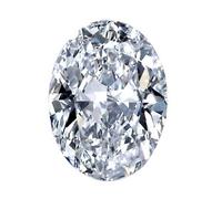 INDIA MADE S Kumar Gemstones and Jewels 11.00 Carat Certified Oval Shape/Cut White Zircon (American Diamond) Unheated/Untreated Gemstone/Birthstone 1336 Silver