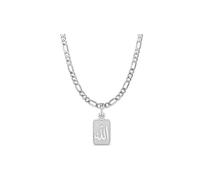 INDIA MADE Sterling Silver (92.5% Purity) God Allah Barkat Pendant (Pendant with Chain) for Men and Women Silver Islamic Muslim Allah Kareem Chain for Happiness & Wealth AMZ432