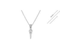 INDIA MADE Sterling Silver 92.5% Purity God Hanuman Ji Gada Pendant Necklace (Anchor Cable Chain 22 Inch) for Men and Women Pure Silver Lord Bajrang Bali