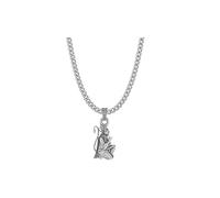 INDIA MADE Sterling Silver 92.5% Purity God Hanuman Pendant (Pendant with Chain, 22 Inch) for Men, Pure Silver, Lord Bajrang Bali Chain Locket for Good