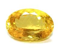 INDIA MADE Stone Original Certified Natural Citrine Success Gemstone, 11. 00Ratti-B0DKFQ5W41