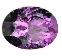 INDIA MADE Super Quality Natural Amethyst Stone 2.25 Ratti / 2.05 Carat Lab-Certified Earth Mind Super Quality Natural Katela/Kathela Rashi Ratna Loose Gemstone For Men & Women-B09DZ4JWWF