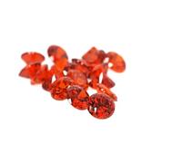 INDIA MADE Supply Of Aaa 8Mm To 15Mm Orange (Flame Red) Round Cubic Zirconia Loose Stones. Diamond Brilliant Cut. Various Lot Sizes Are Available. Zircon-B0CQ2HN3Q4