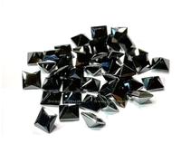 INDIA MADE Supply Of Aaa Grade Square Black Color 1Mm To 7Mm Cubic Zirconia, Synthetic Black Diamond(Opaque, Not Transparent), Loose Stone. Zircon-B0CQ53Y2MR