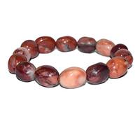INDIA MADE Tumble Bracelet Red Jasper 10-12 Mm Metaphysical Vastu Reiki Crystal easing Natural Stone-B07WRW351K
