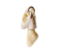 INDIA MADE Vighnaharta Ganesh Ketu Mani Stone Lab Certified Pure Locket to Reduce and Remove the Impact of Ketu White (Weight May Vary Due to Natural Presence, Silver, Created Sapphire