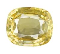 INDIA MADE Yellow Sapphire Gemstone Pukhraj Loose Stone 4.25 Ratti / 3.50 Carat Certified Natural Gemstone For Men And Women-B0C7N2NX52
