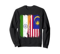 India Malaysia Half Flag Indian Malaysian Heritage Jersey Sweatshirt