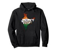 India Map Indian Flag Heritage Souvenirs Outdoors Travel Pullover Hoodie