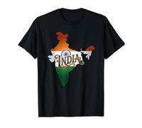 India Map Indian Flag Heritage Souvenirs Outdoors Travel T-Shirt