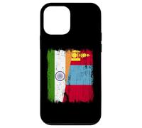 India Mongolia Half Flag Indian Mongolian Jersey Case for iPhone 12 mini