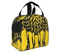 India National Emblem Portable Lunch Bag Insulated Lunch Box Travel Tote Bag Lunch Box Reusable Thermal for Women Men Kids for School Outdoor Picnic