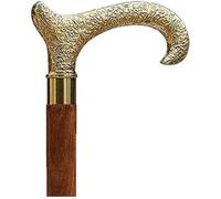 india.nautical.handicraft Premium Quality - Derby Canes and Walking Sticks with Brass Handle - Affordable Gift Wooden Decorative Walking Cane Fashion Statement for Men/Women/Seniors/Grandparents