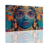 India Paint by Numbers for Adults with Frame, Religion Paint by Number Canvas with Acrylic Paints Brushes, Hobbies for Adults Women DIY Oil Painting Kits for Home Wall Decor Gifts 12x16 inch,kk-637