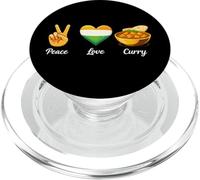 India Peace Love Curry Indian Food Lover PopSockets PopGrip for MagSafe