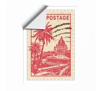 India Postage Landmark Vintage Unframed Wall Art Print A1 (84.1×59.4cm), Wall Decor for Living Room, Bedroom, Office & Home, Art Gift