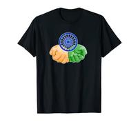 India Proud Flag Day Hindi Sikh Love Ashoka Chakra Hands T-Shirt