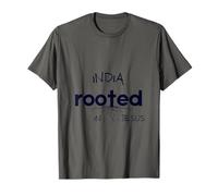 India Rooted in Jesus Christian Art T-Shirt