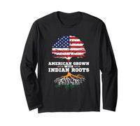 India Roots American Grown Indian Roots Bharat Long Sleeve T-Shirt