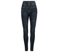 India rose Women's Leggings, Incredible Fit High Waist, Stretch Jeggings, Printed Denim Look, Stretchy Leggings Jeggings. One Size Fits 10-16
